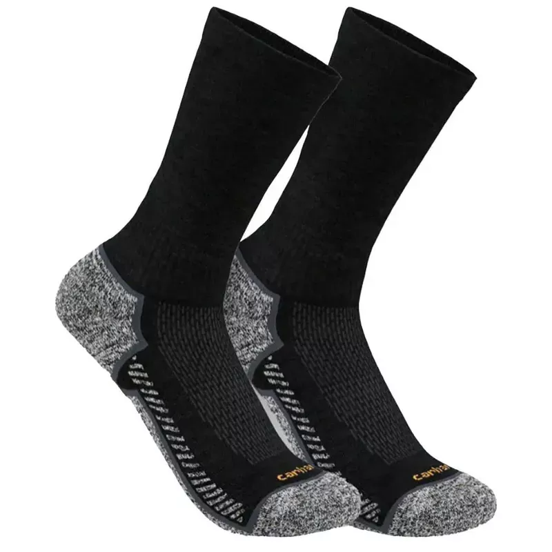 Carhartt Women's Force Midweight 3 Pack Work Socks - Black - M - Hunt Gear Supply