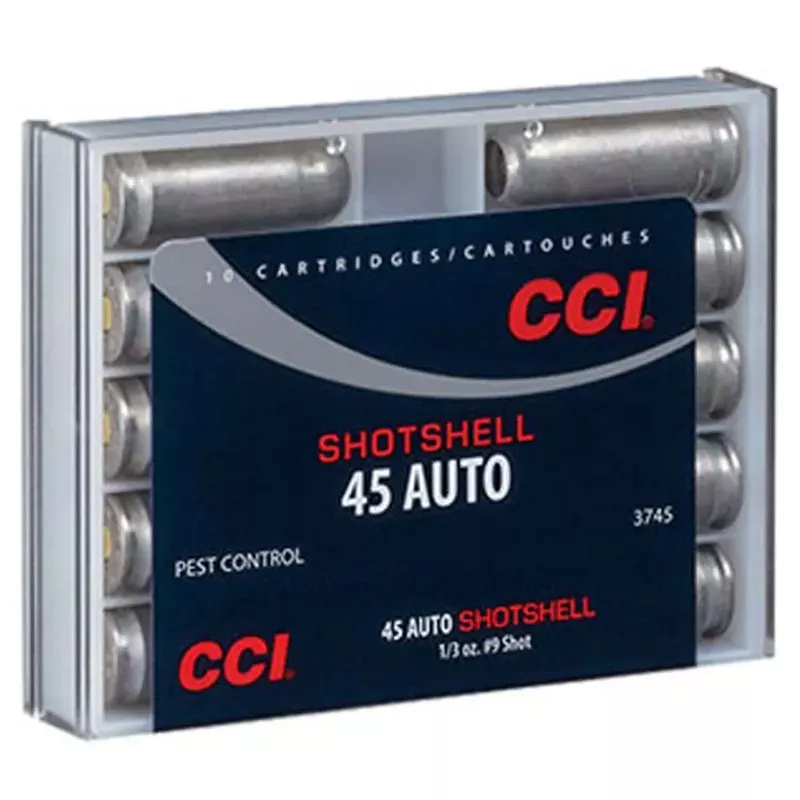 CCI Shotshell 45 Auto (ACP) 120gr #9 Shot Handgun Ammo - 10 Rounds - Hunt Gear Supply
