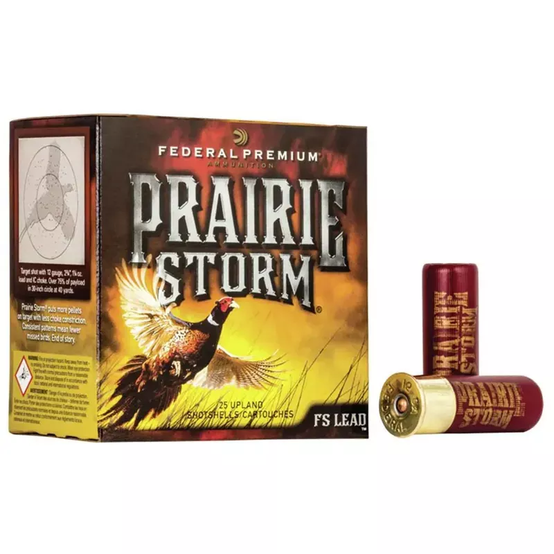Federal Prairie Storm FS Lead 12 Gauge 3in #5 1-5/8oz Upland Shotshells - 25 Rounds - Hunt Gear Supply