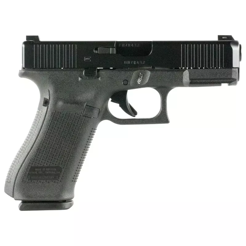 Glock 45 G5 9mm Luger 4.02in Black nDLC Pistol - Night Sights - 17+1 Rounds - Hunt Gear Supply