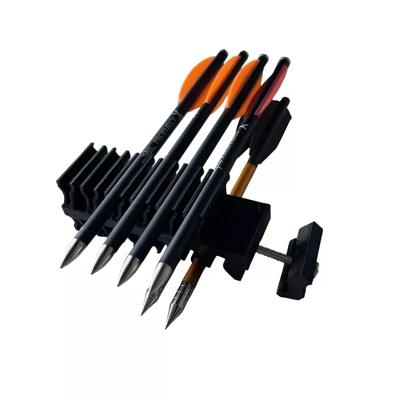 SAS Pistol Crossbow Quiver 3D Printed for 12 Bolts Holder + 10 Aluminum Bolts - Hunt Gear Supply